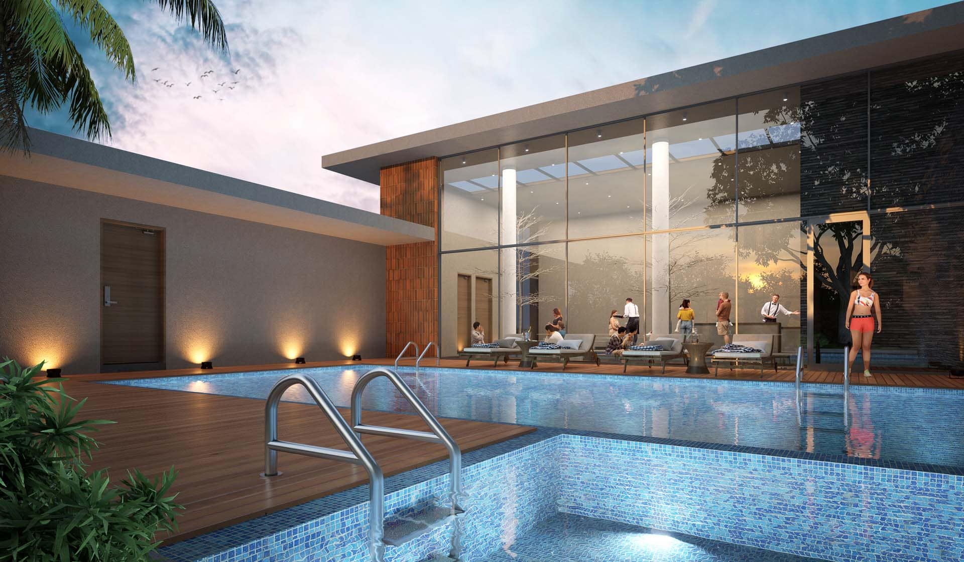 Relaxing pool amid greenery, Perfect for peaceful moments and refreshing leisure